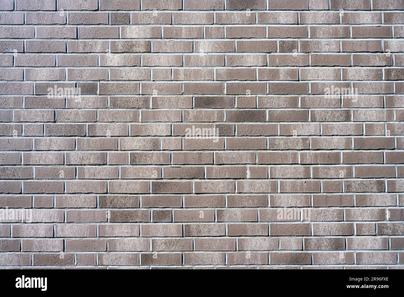 Background from a new grey brick wall Stock Photo