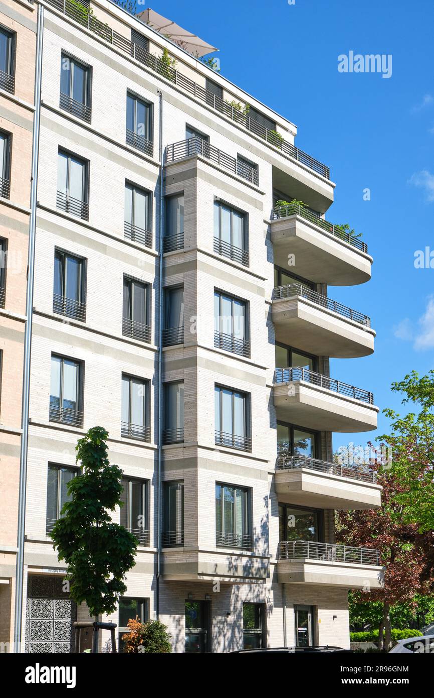 Modern apartment building seen in Berlin, Germany Stock Photo - Alamy