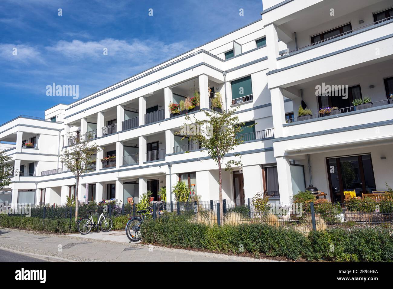 Modern apartment building seen in Berlin, Germany Stock Photo - Alamy