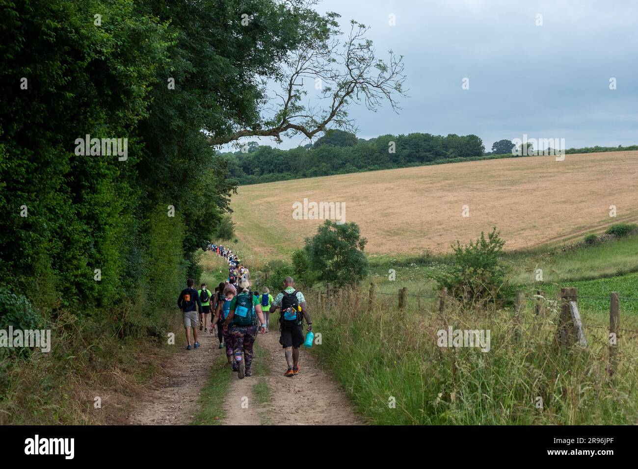 Cirencester, England, Saturday 24th June 2023. Competitors walking on