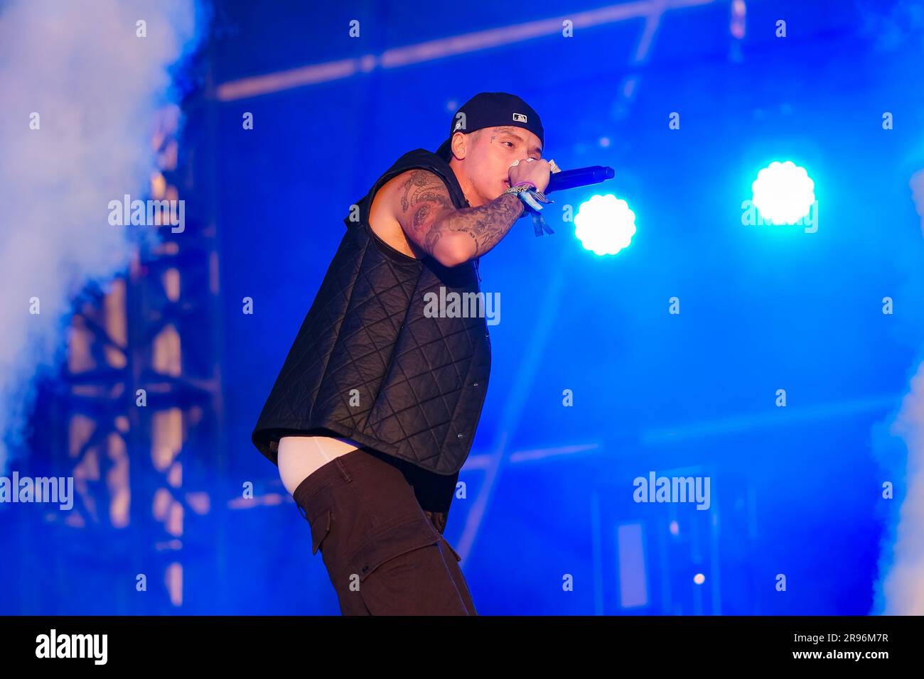 Glastonbury, UK. 24th June, 2023. Central Cee ( Oakley Neil H. T ...