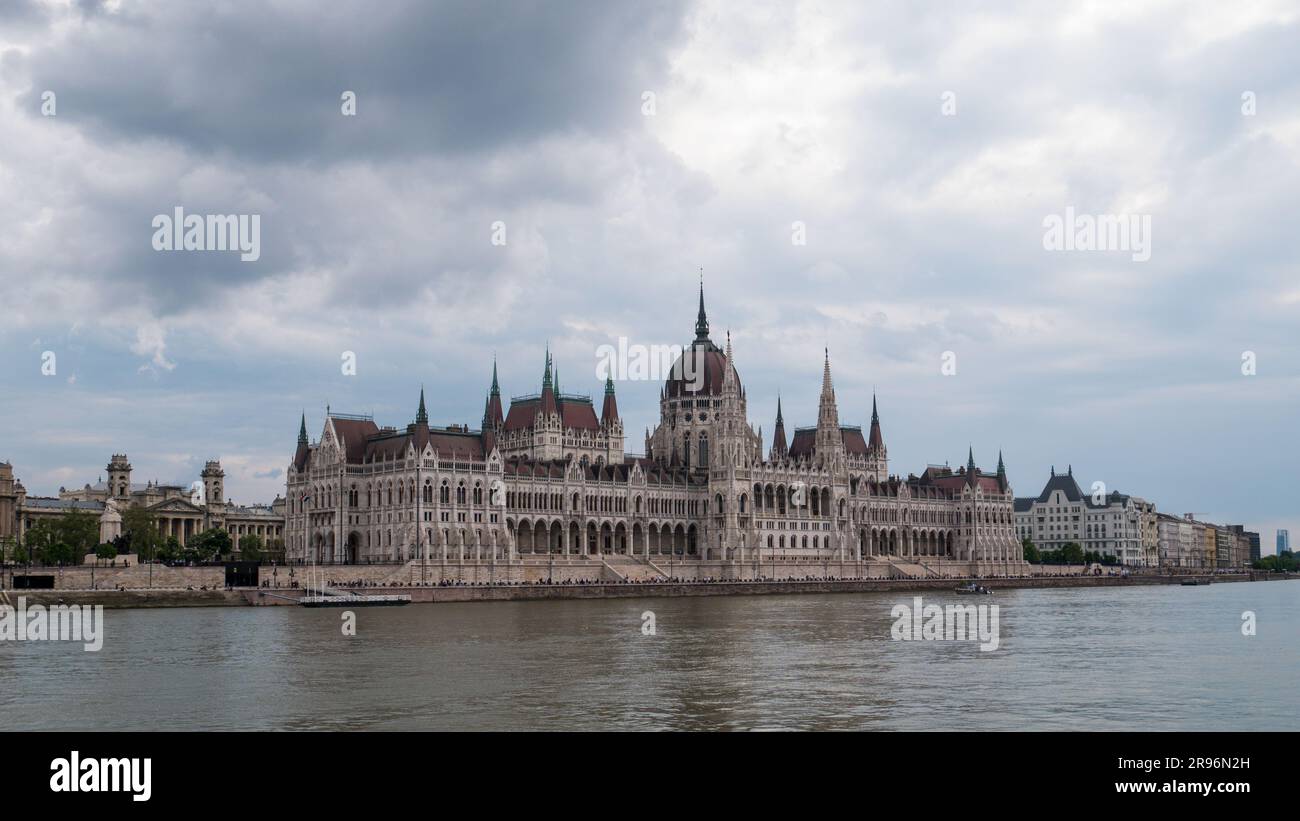 Budapest, Hungary - 05.20.2023: Parliament building in Budapest, Hungary Stock Photo