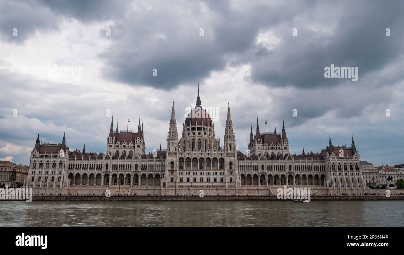 Budapest, Hungary - 05.20.2023: Parliament building in Budapest, Hungary Stock Photo