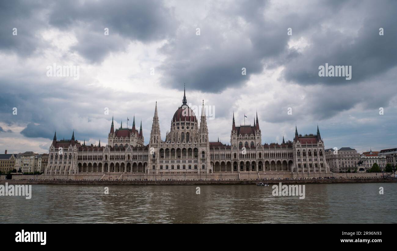 Budapest, Hungary - 05.20.2023: Parliament building in Budapest, Hungary Stock Photo