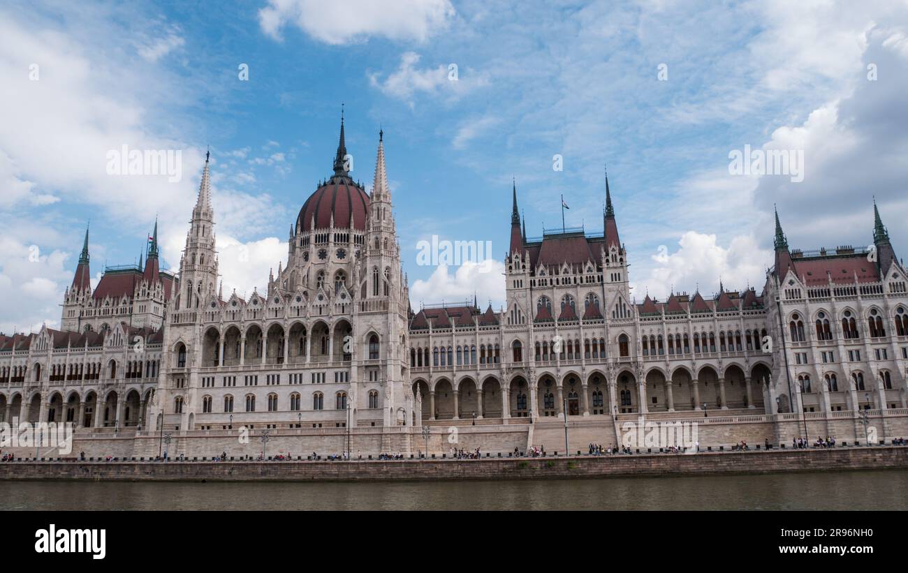 Budapest, Hungary - 05.20.2023: Parliament building in Budapest, Hungary Stock Photo