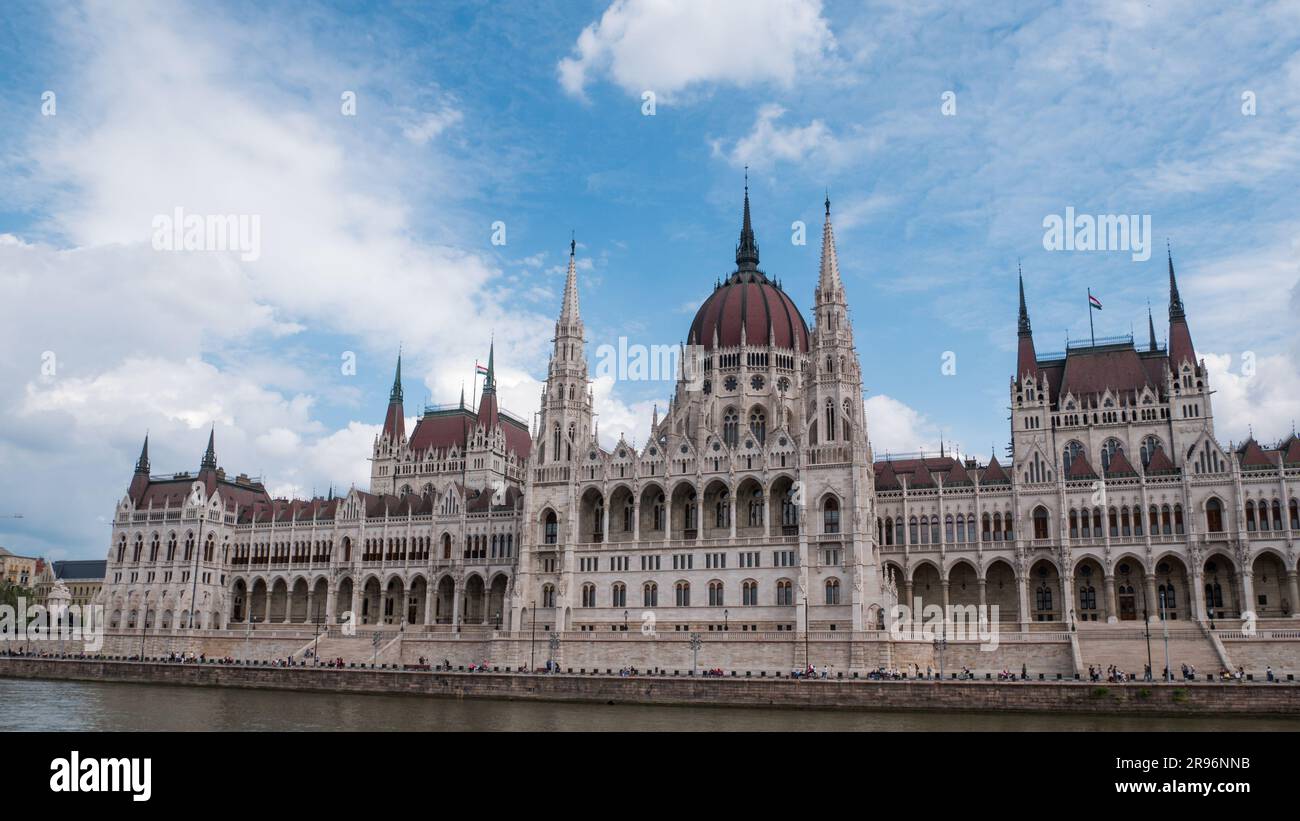 Budapest, Hungary - 05.20.2023: Parliament building in Budapest, Hungary Stock Photo