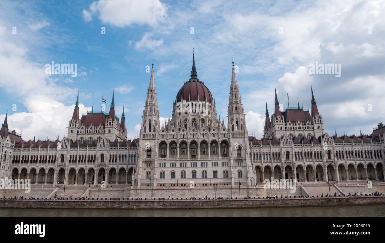 Budapest, Hungary - 05.20.2023: Parliament building in Budapest, Hungary Stock Photo