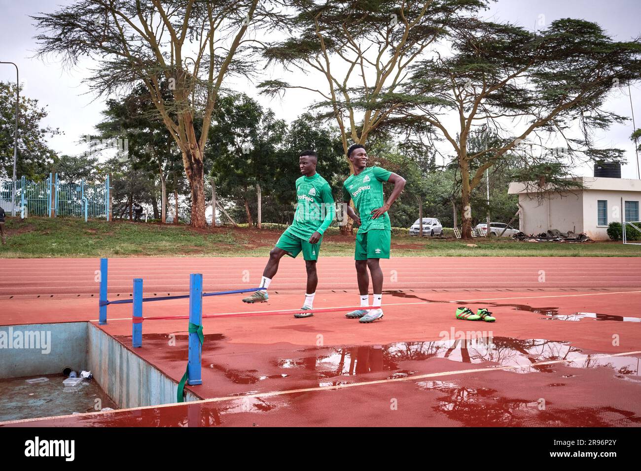 Nairobi, Kenya. 19 Jun 2023. Gad MATTHEWS (GK, Gor Mahia) and teammates