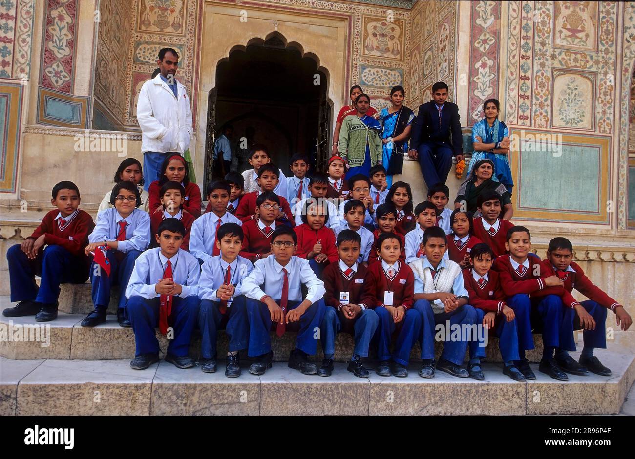 Indian school class, Fort Amber, Jaipur, India Stock Photo - Alamy