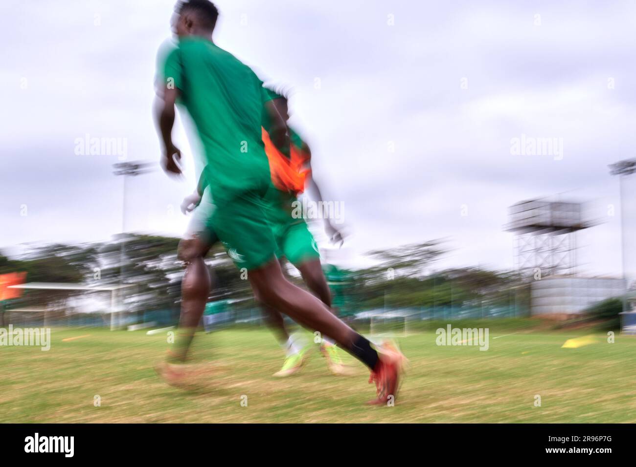Nairobi, Kenya. 19 Jun 2023. Players in motion. Gor Mahia in training