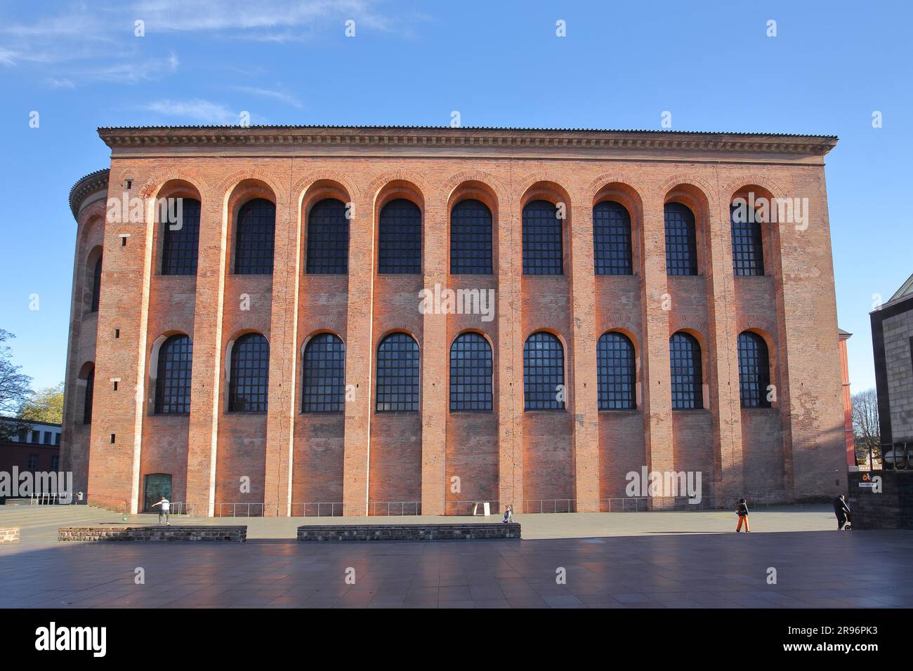 Constantine Basilica built 4th century on Constantine Square, Trier, Middle Moselle, Moselle, Rhineland-Palatinate, Germany Stock Photo