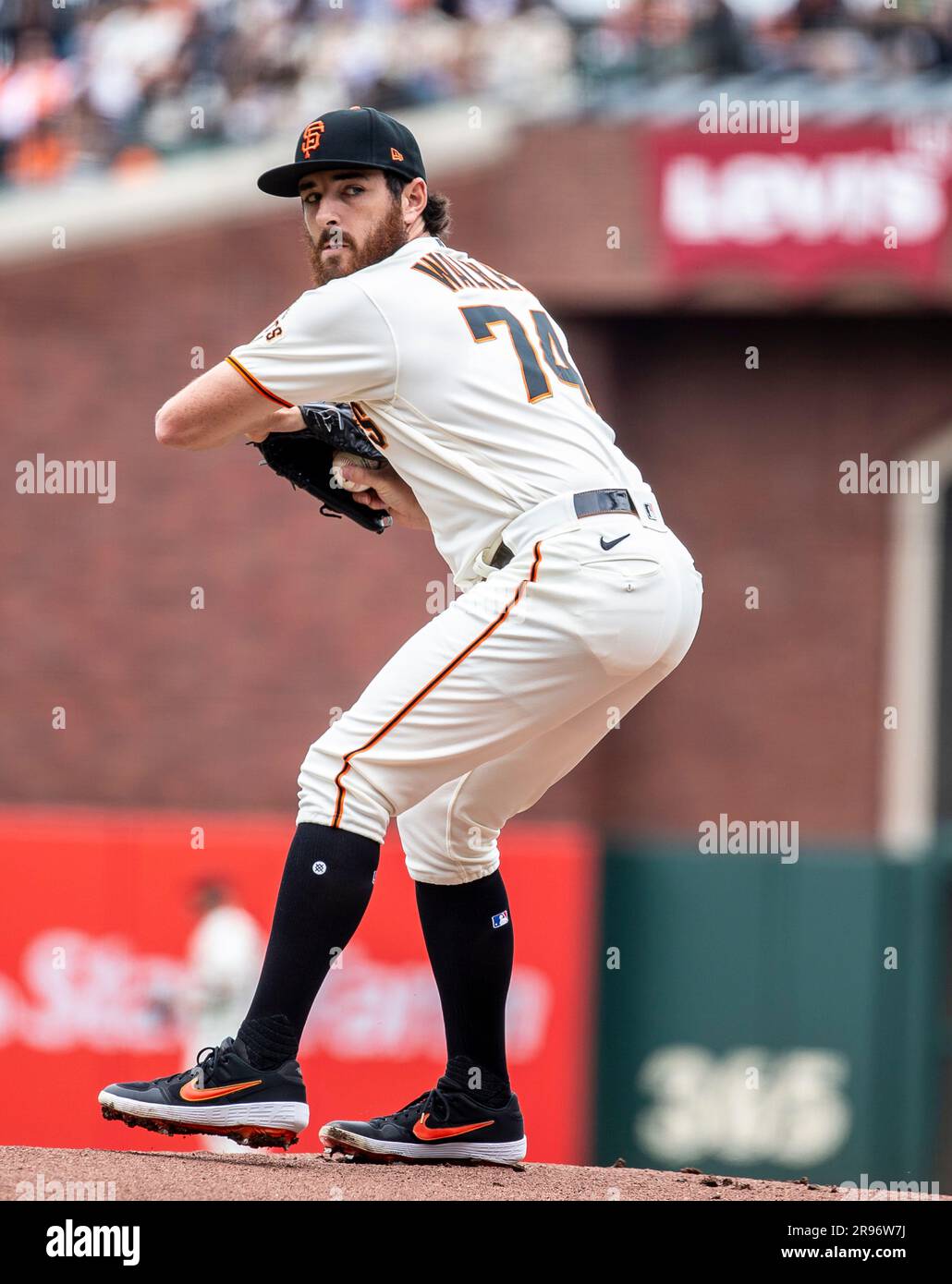 San francisco relief pitcher ryan walker hires stock photography and