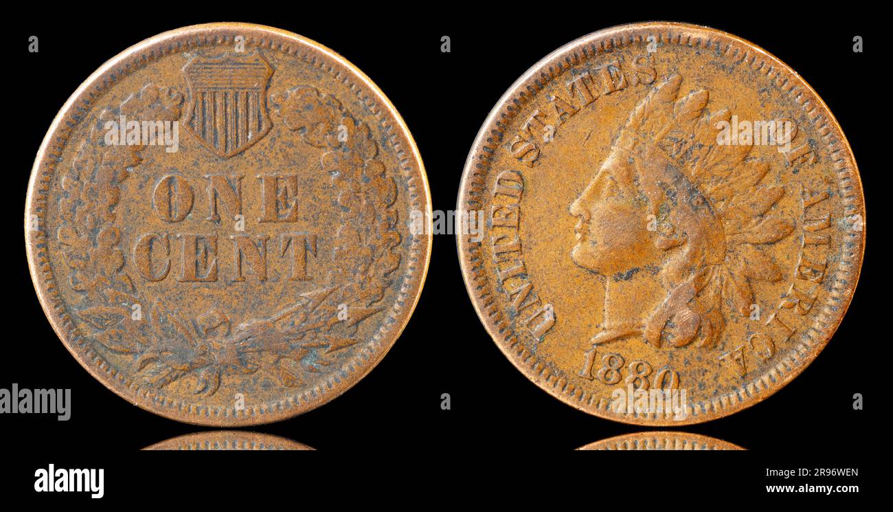 Usa 1 cent coin hi-res stock photography and images - Alamy