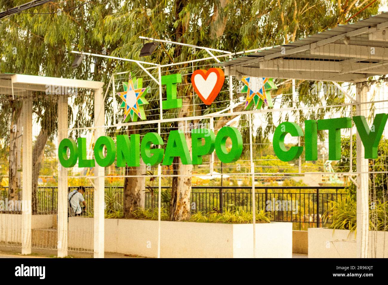I love Olongapo City sign in Olongapo, Philippines Stock Photo