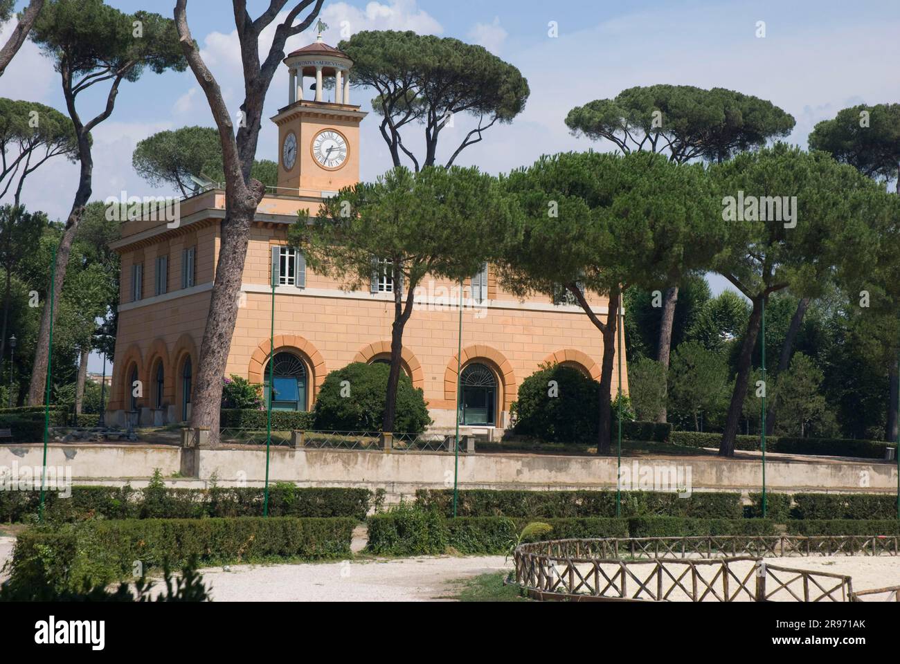Piazza di Siena, Villa Borghese Park, Rome, Italy Stock Photo