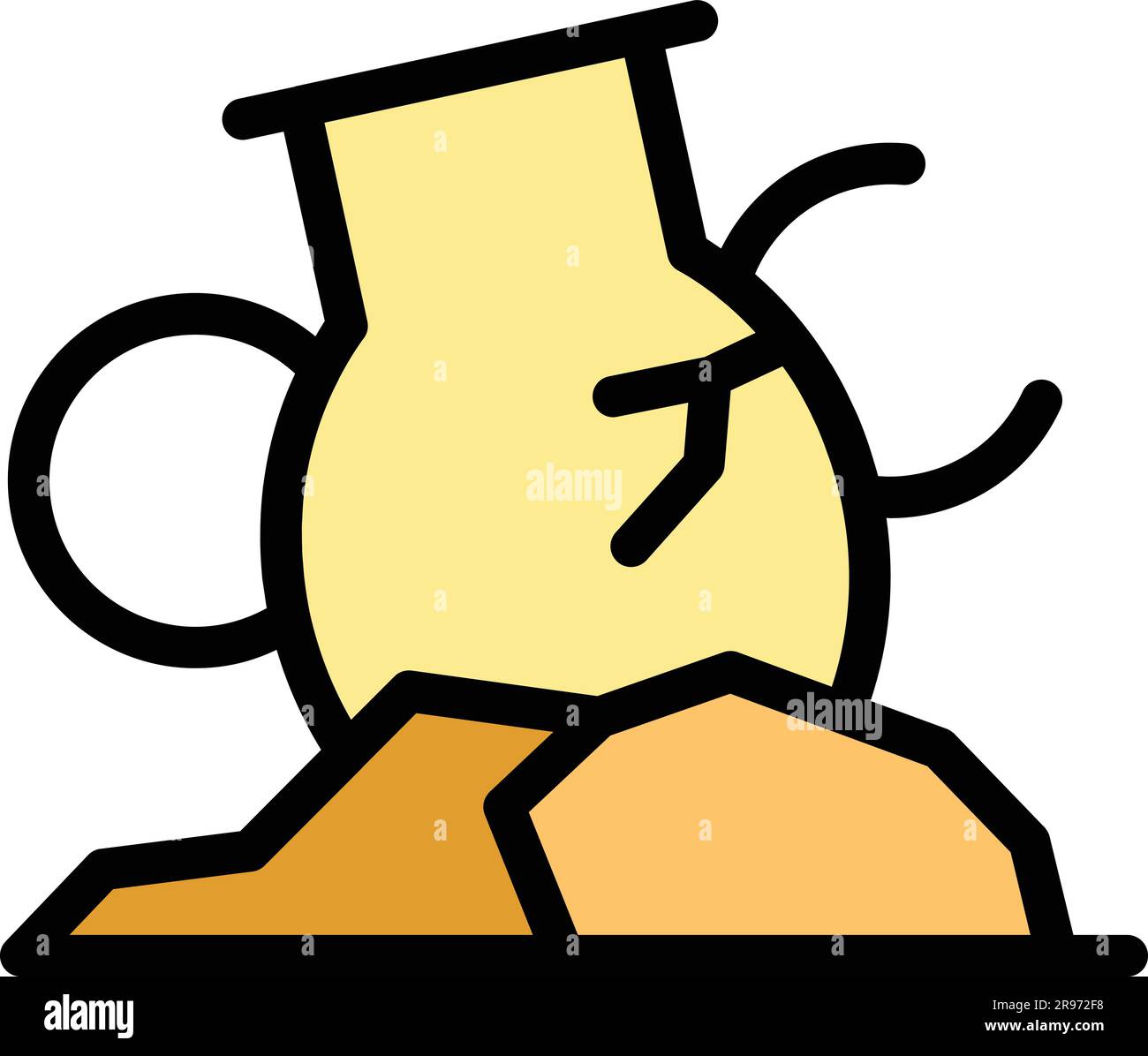 Ancient vase icon. Outline Ancient vase vector icon for web design ...