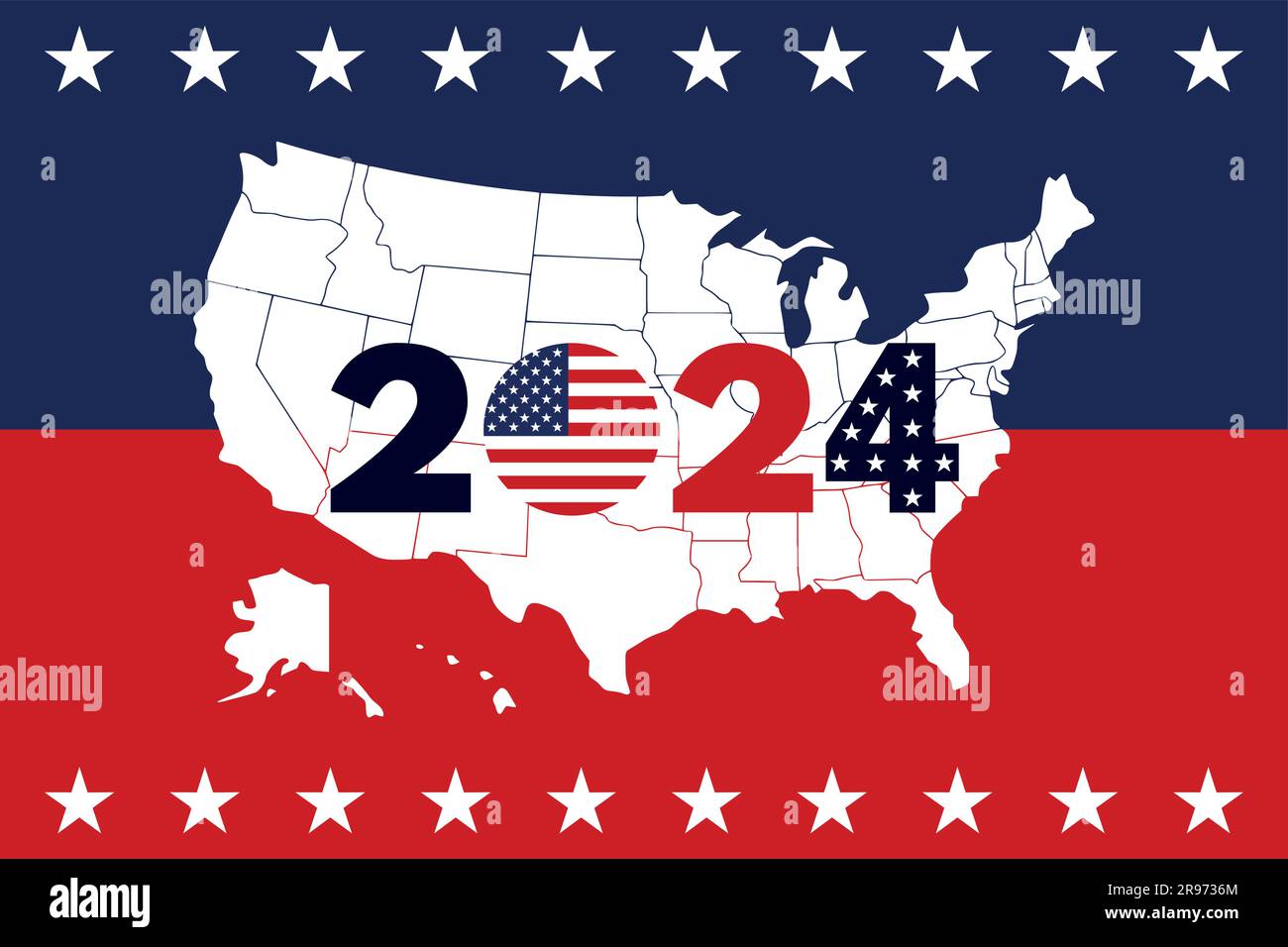 USA election 2024 vector background Stock Vector Image & Art Alamy