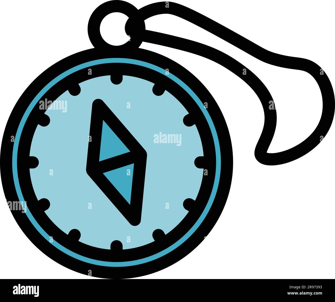 Expedition compass travel icon. Outline Expedition compass travel ...