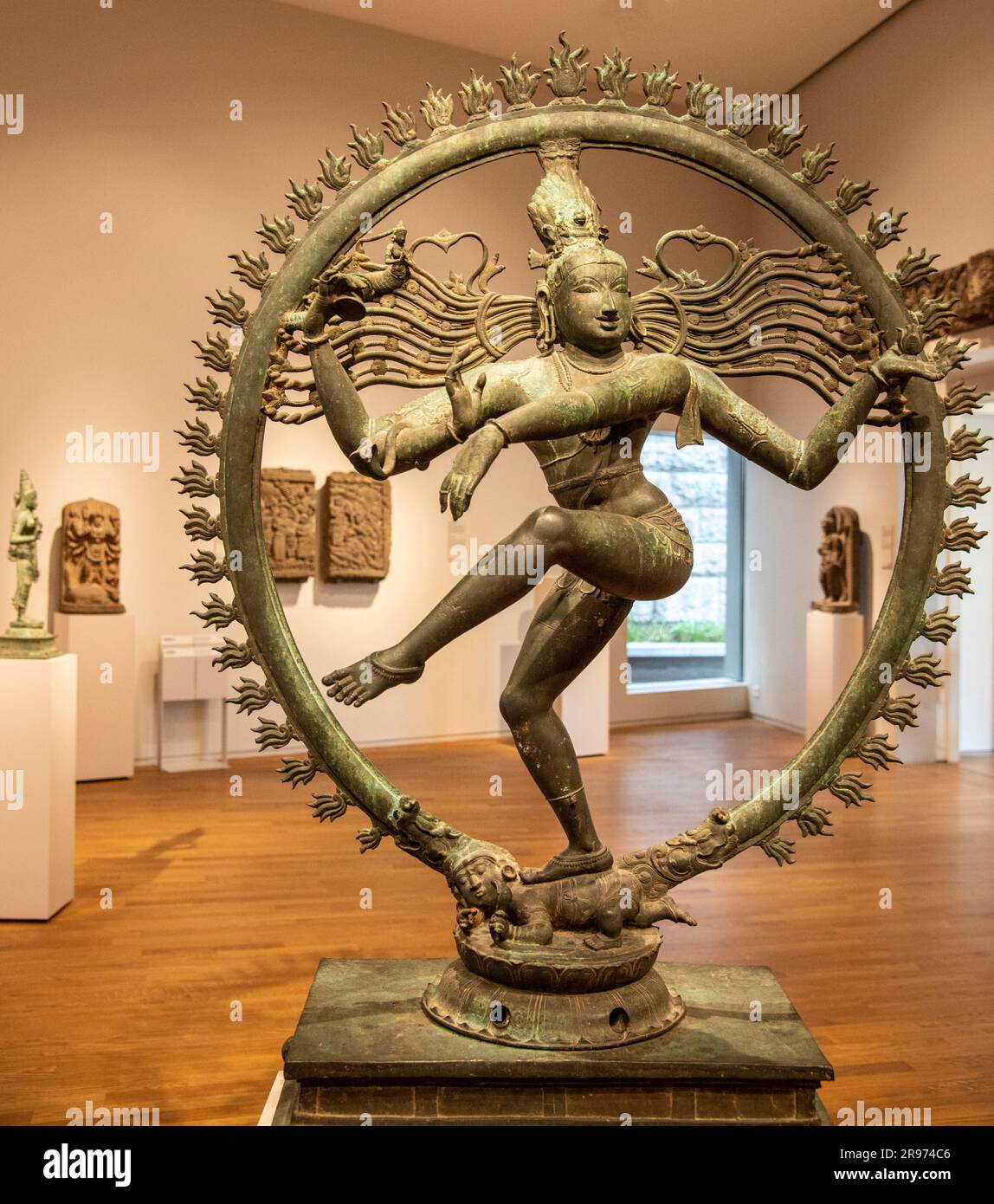 Asian art at the Rijksmuseum of the Shiva Nataraja. Stock Photo