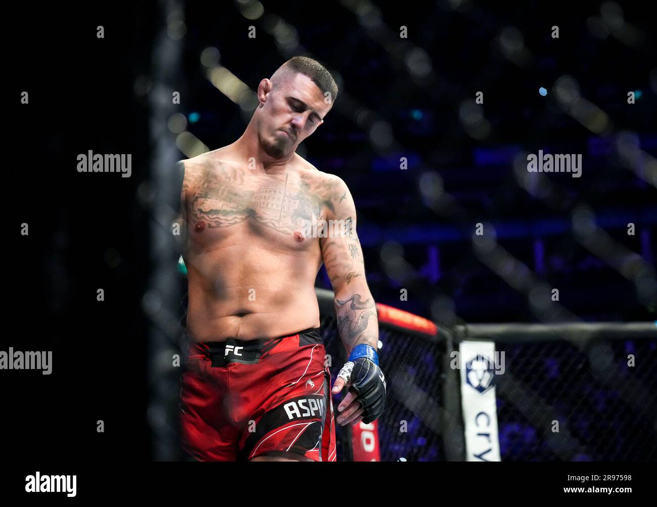 Tom Aspinall during the UFC Fight Night event at the O2, London