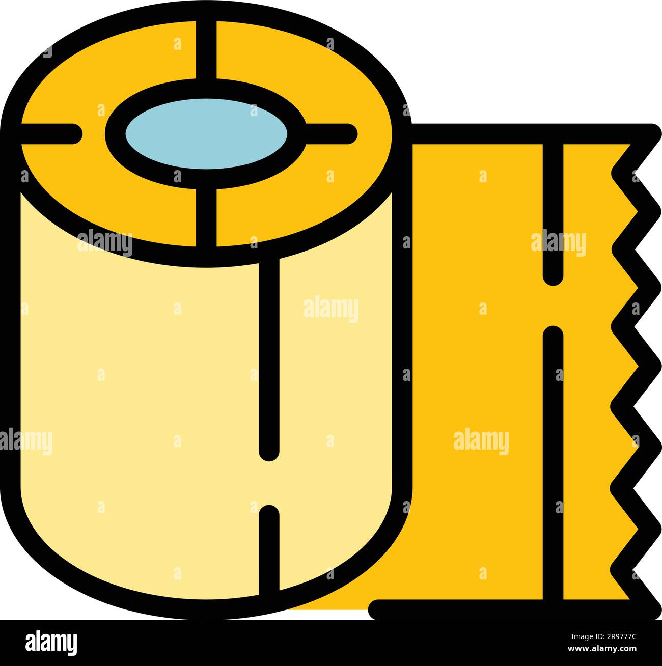 Campsite Paper Roll Icon Outline Campsite Paper Roll Vector Icon For