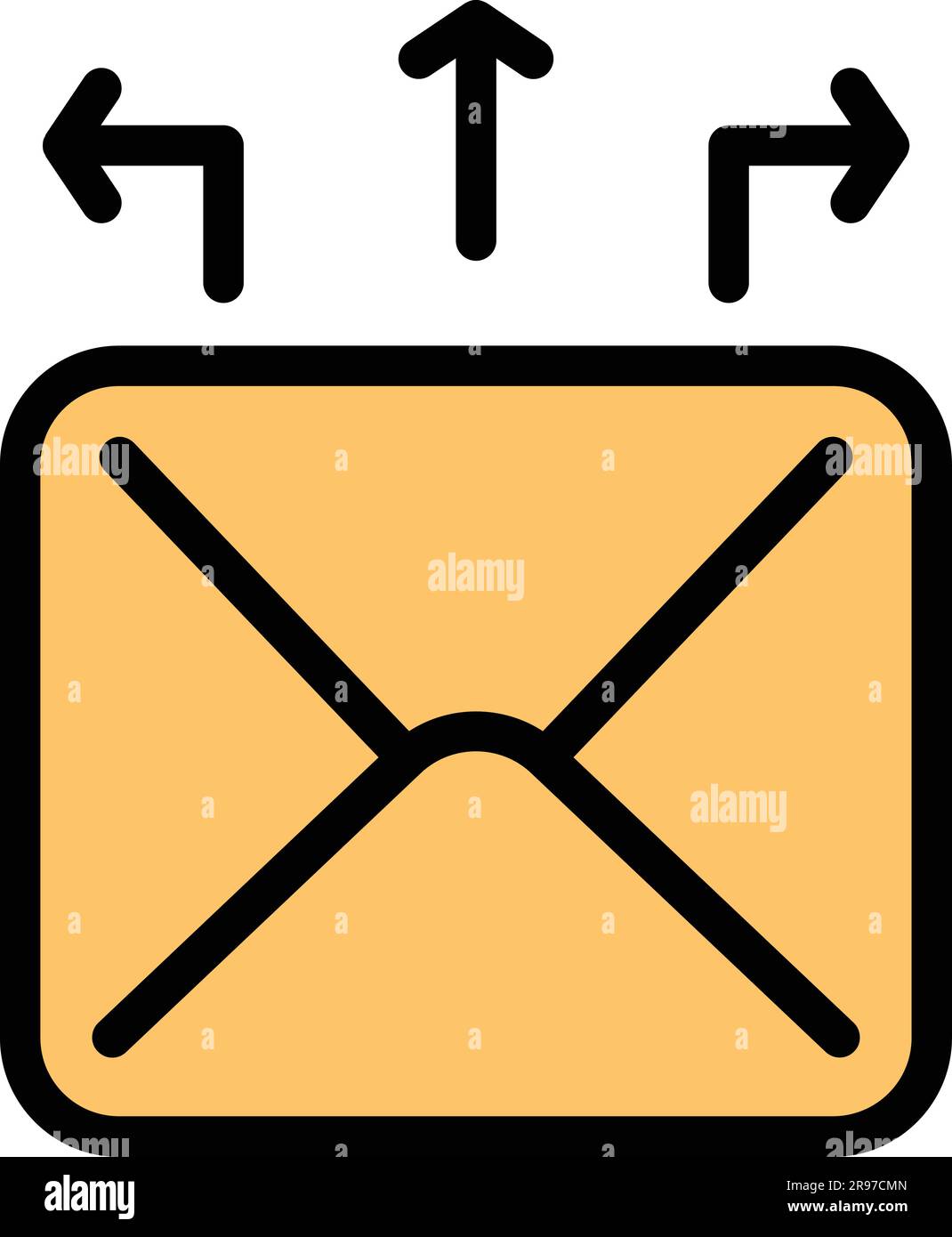 Marketing mail icon. Outline Marketing mail vector icon for web design ...