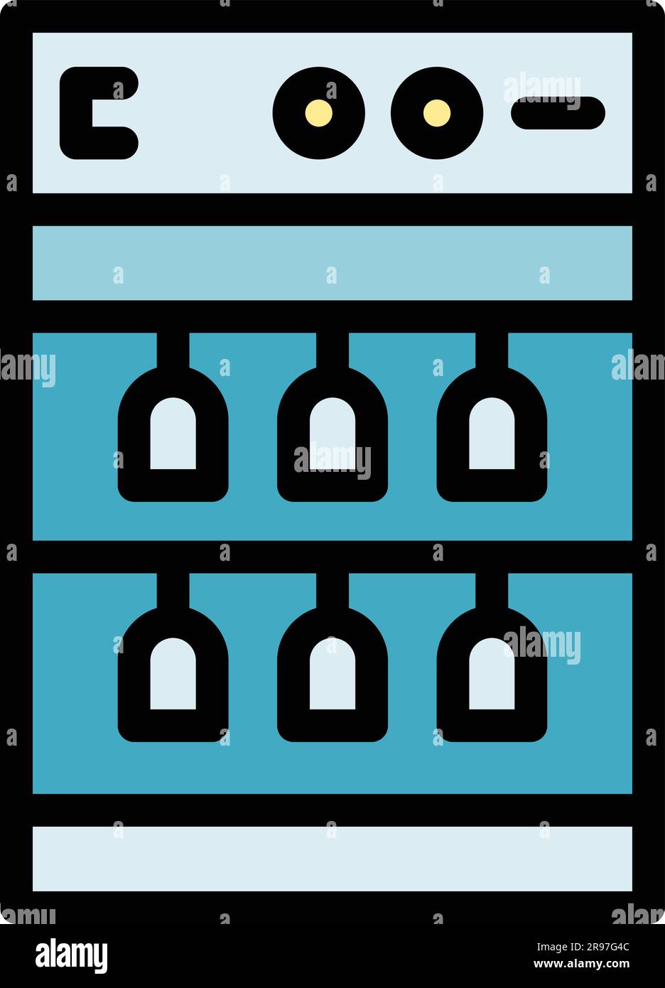 Repair dishwasher button icon. Outline Repair dishwasher button vector