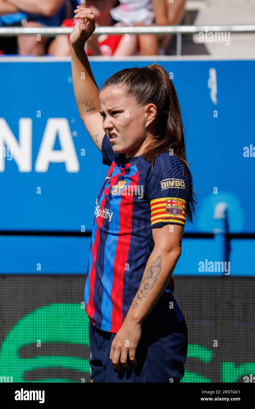 BARCELONA - APR 30: Claudia Pina in action during the Primera Division