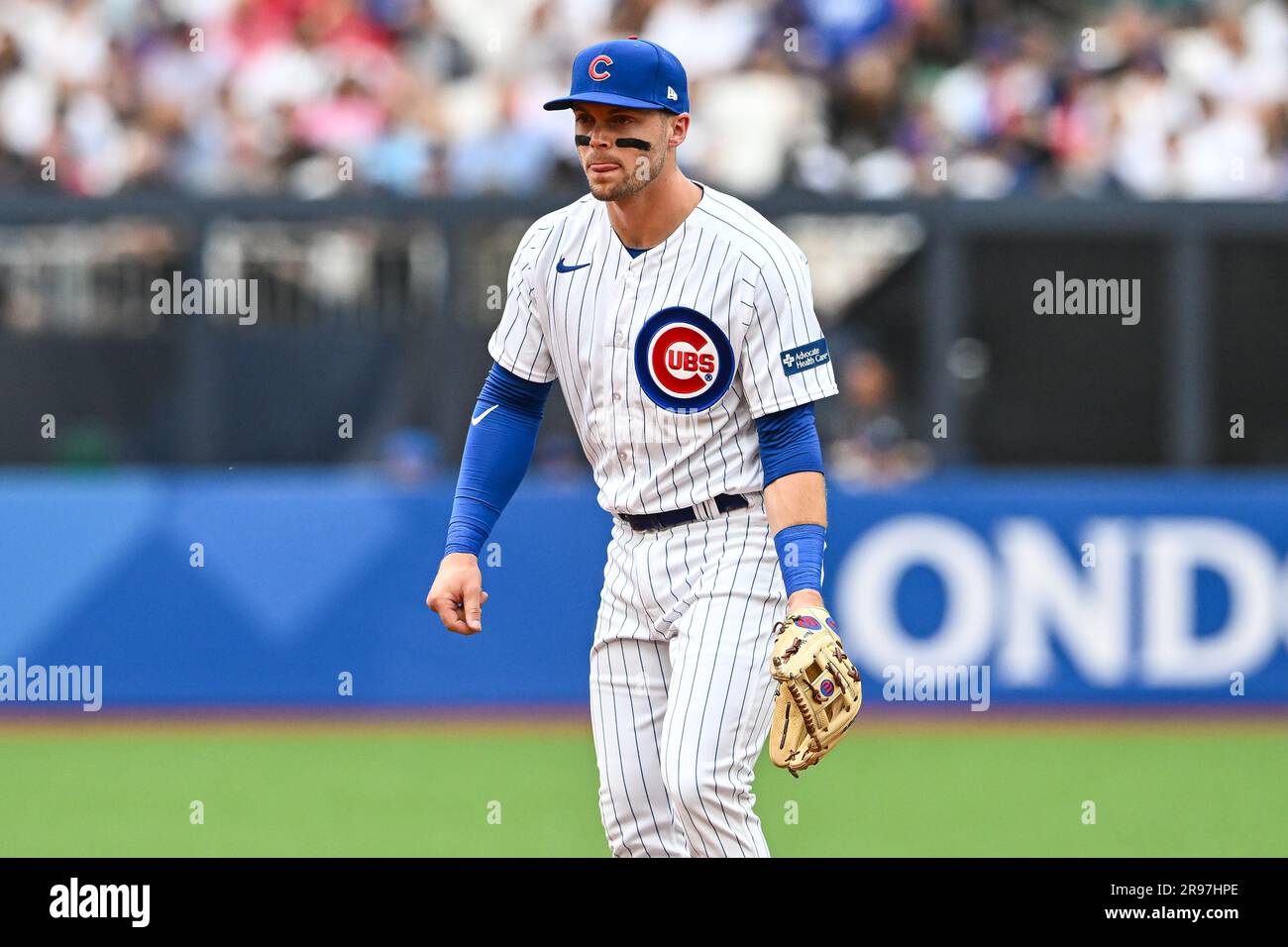 Seiya Suzuki #27 of the Chicago Cubs during the 2023 MLB London Series  match St. Louis Cardinals vs Chicago Cubs at London Stadium, London, United  Kingdom, 25th June 2023 (Photo by Craig