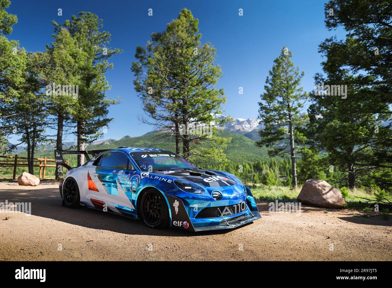 110 Raphael Astier (fra), Alpine A110 GT4 Evo, Pikes Peak Open, during ...