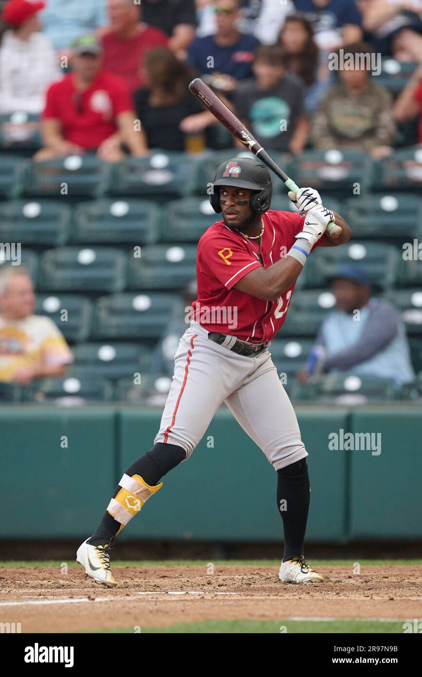 Altoona Curve Chavez Young (22) at bat during an MiLB Eastern League