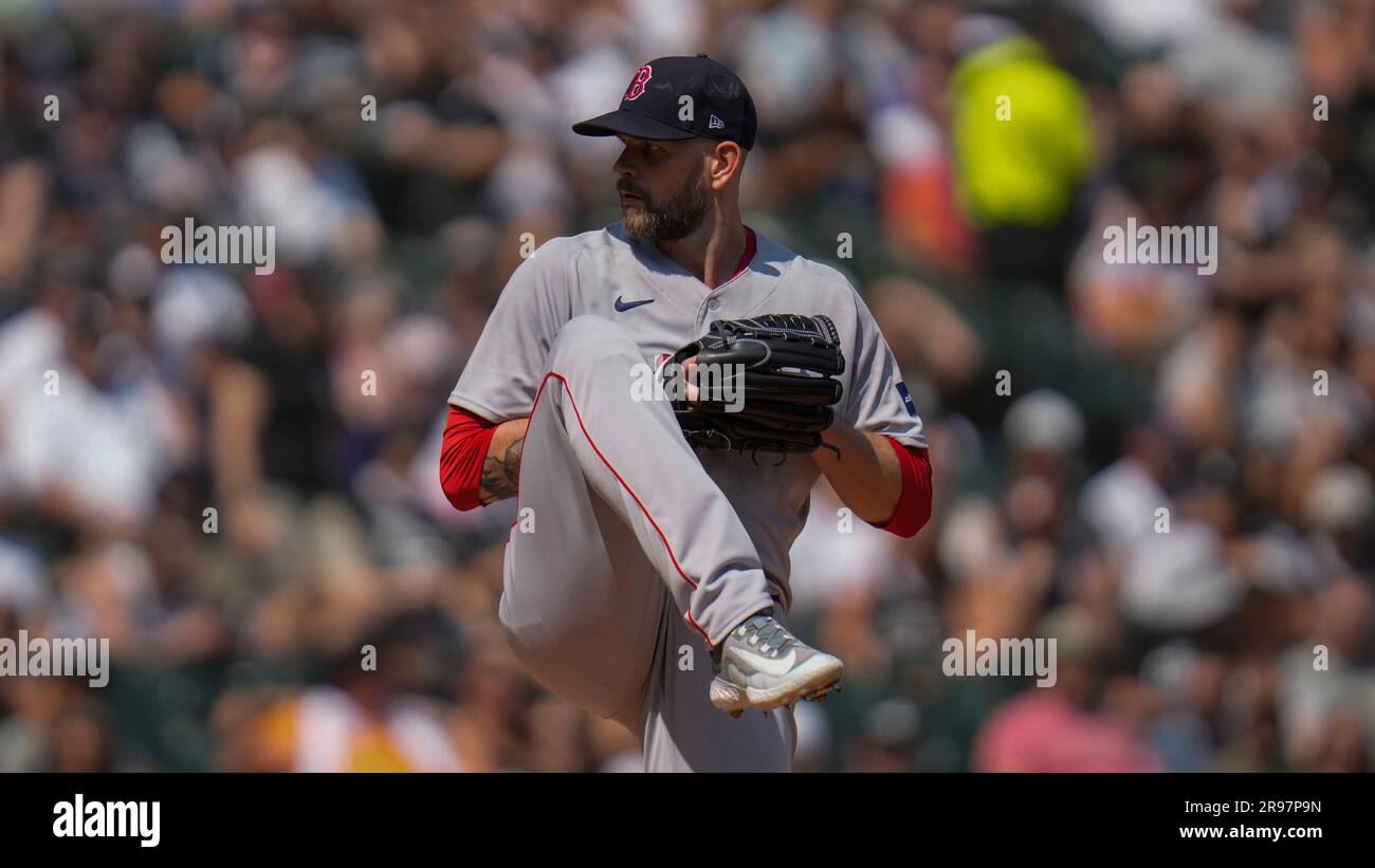 Boston Red Sox starting pitcher James Paxton throws during the first