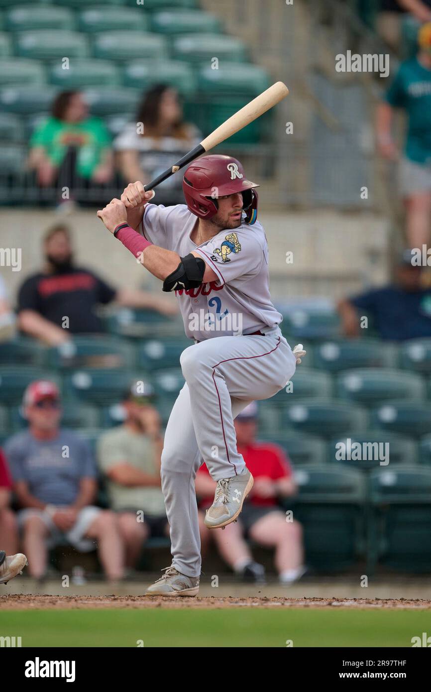 Frisco RoughRiders Thomas Saggese (12) at bat during an MiLB Texas ...