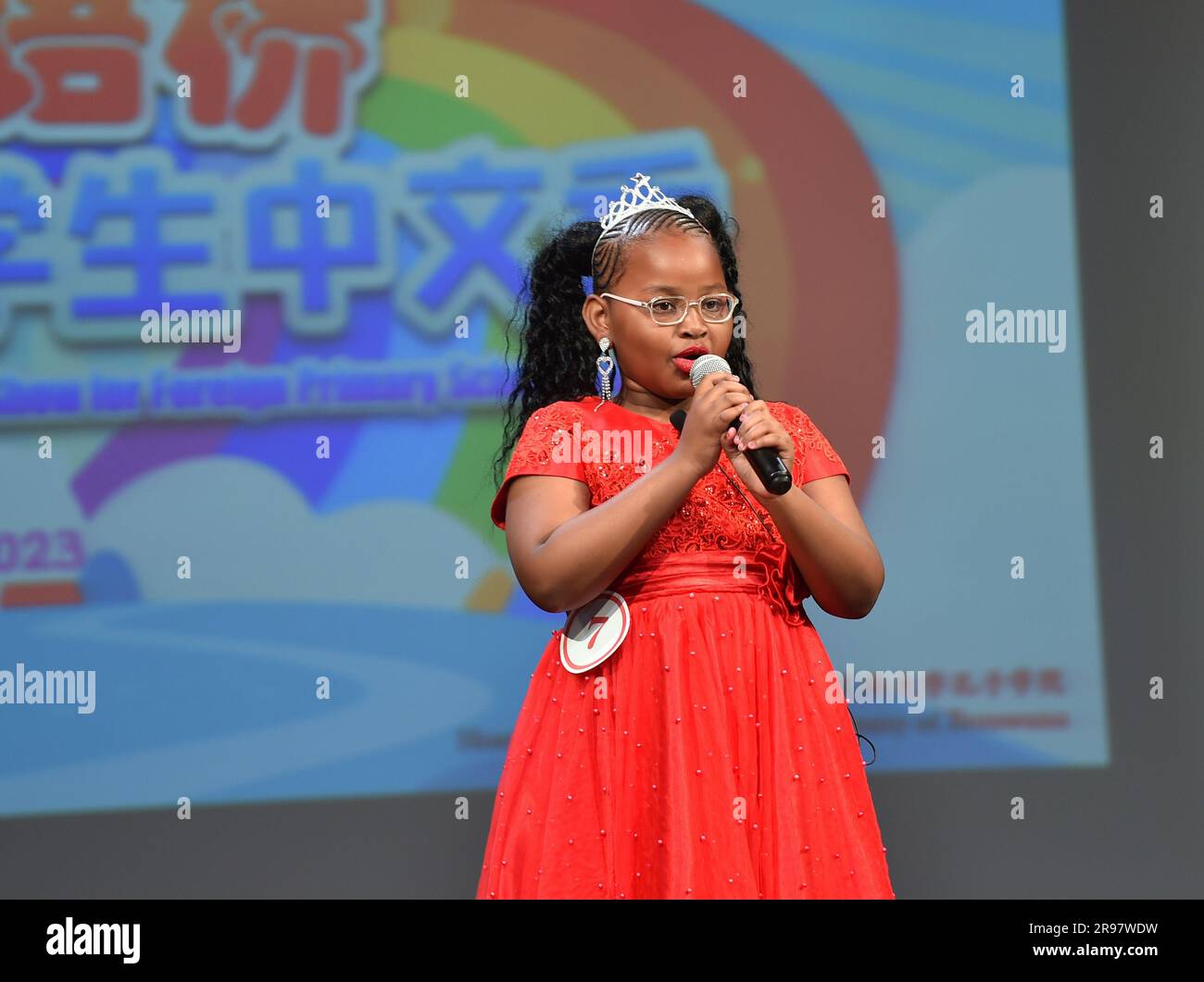 Gaborone Botswana 23rd June 2023 A Botswanan Student Sings A gaborone-botswana-23rd-june-2023-a-botswanan-student-sings-a
