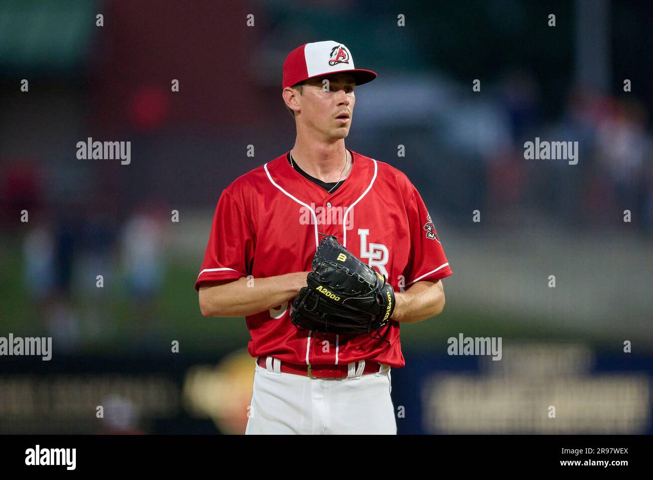 Arkansas Travelers pitcher Emerson Hancock (33) during an MiLB Texas ...