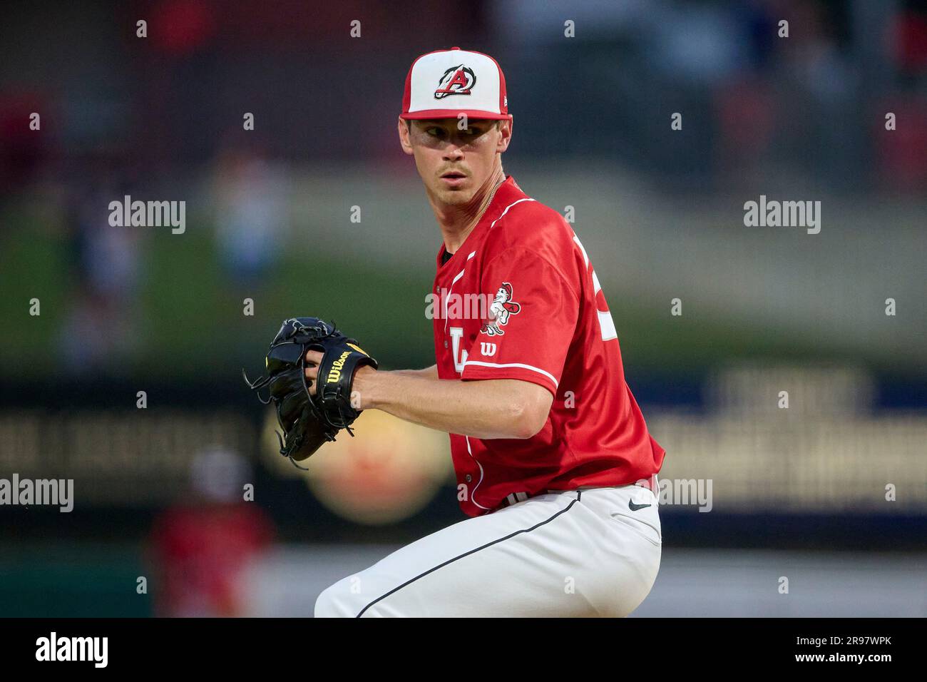 Arkansas Travelers pitcher Emerson Hancock (33) during an MiLB Texas