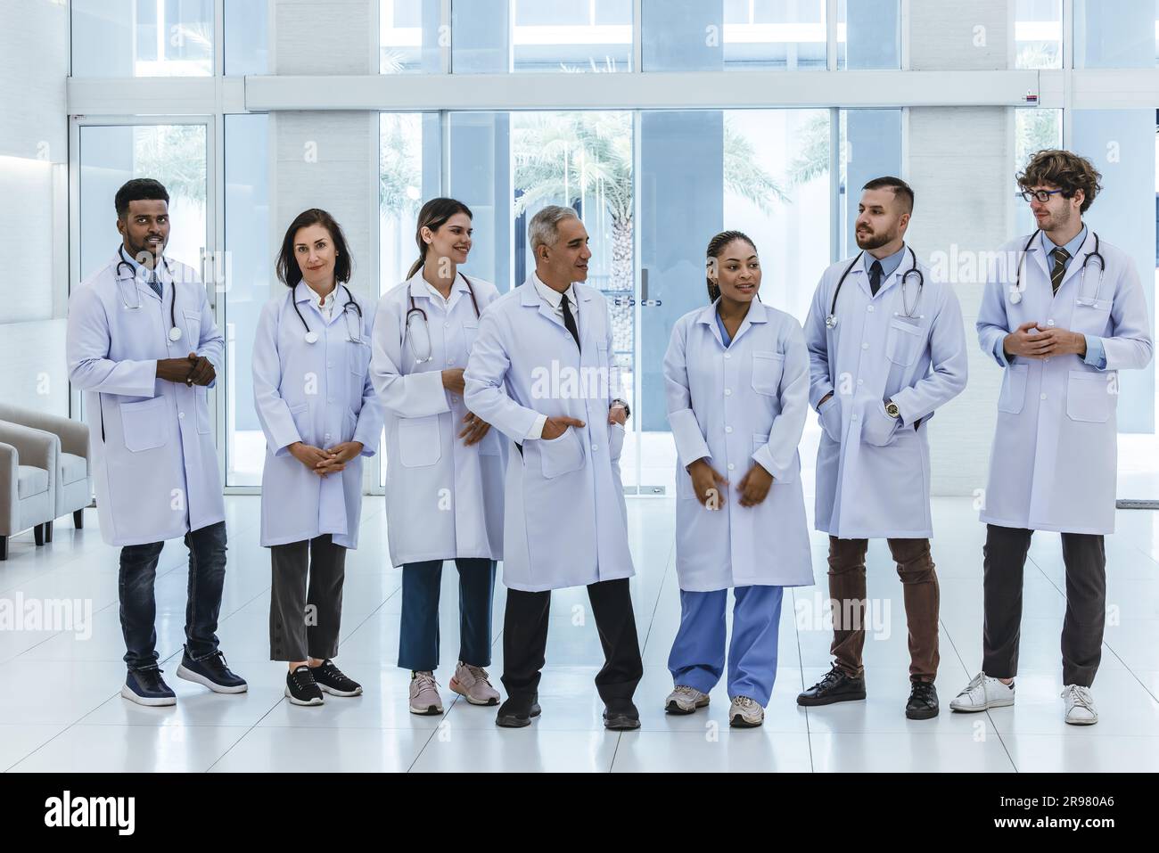 Group of experienced doctors from different of filed working together ...