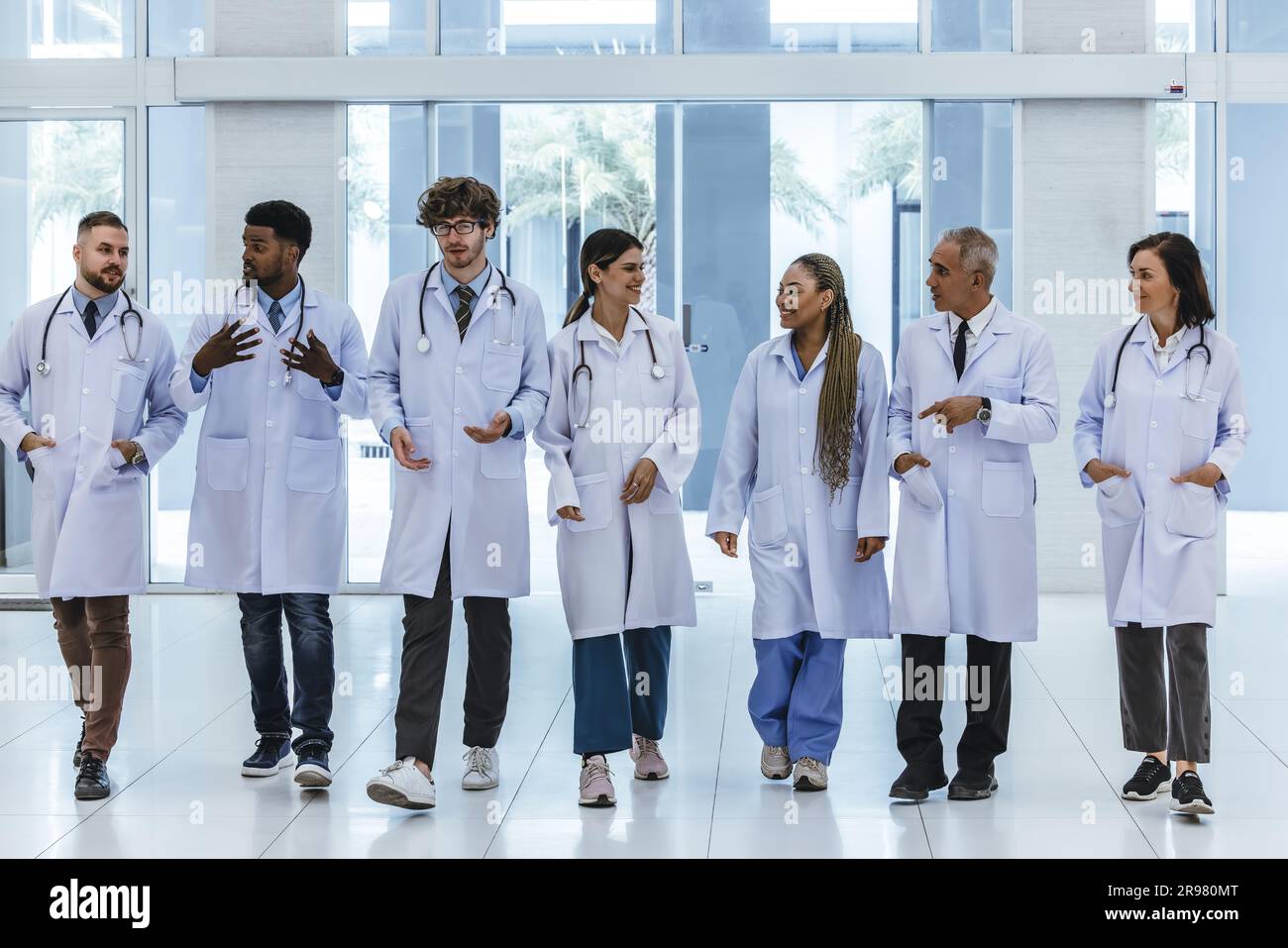 Group of experienced doctors from different of filed working together ...