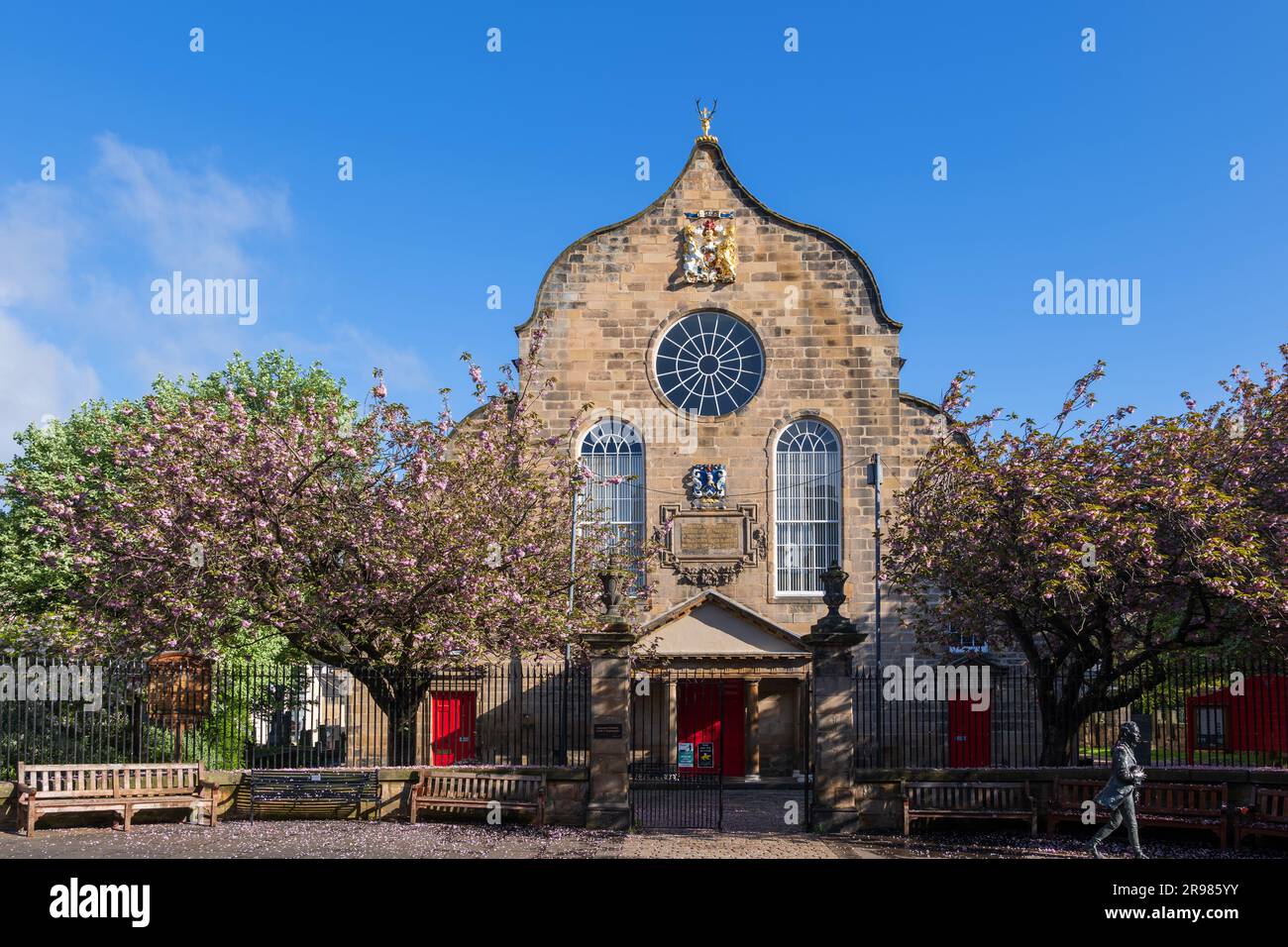 Canongate Kirk in city of Edinburgh, Scotland, historic parish church