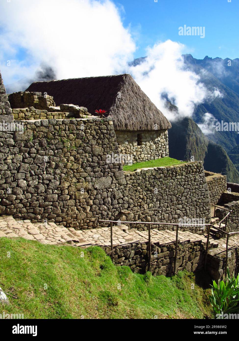 Machu Picchu is capital of the Inca Empire in the Andes mountains, Peru ...