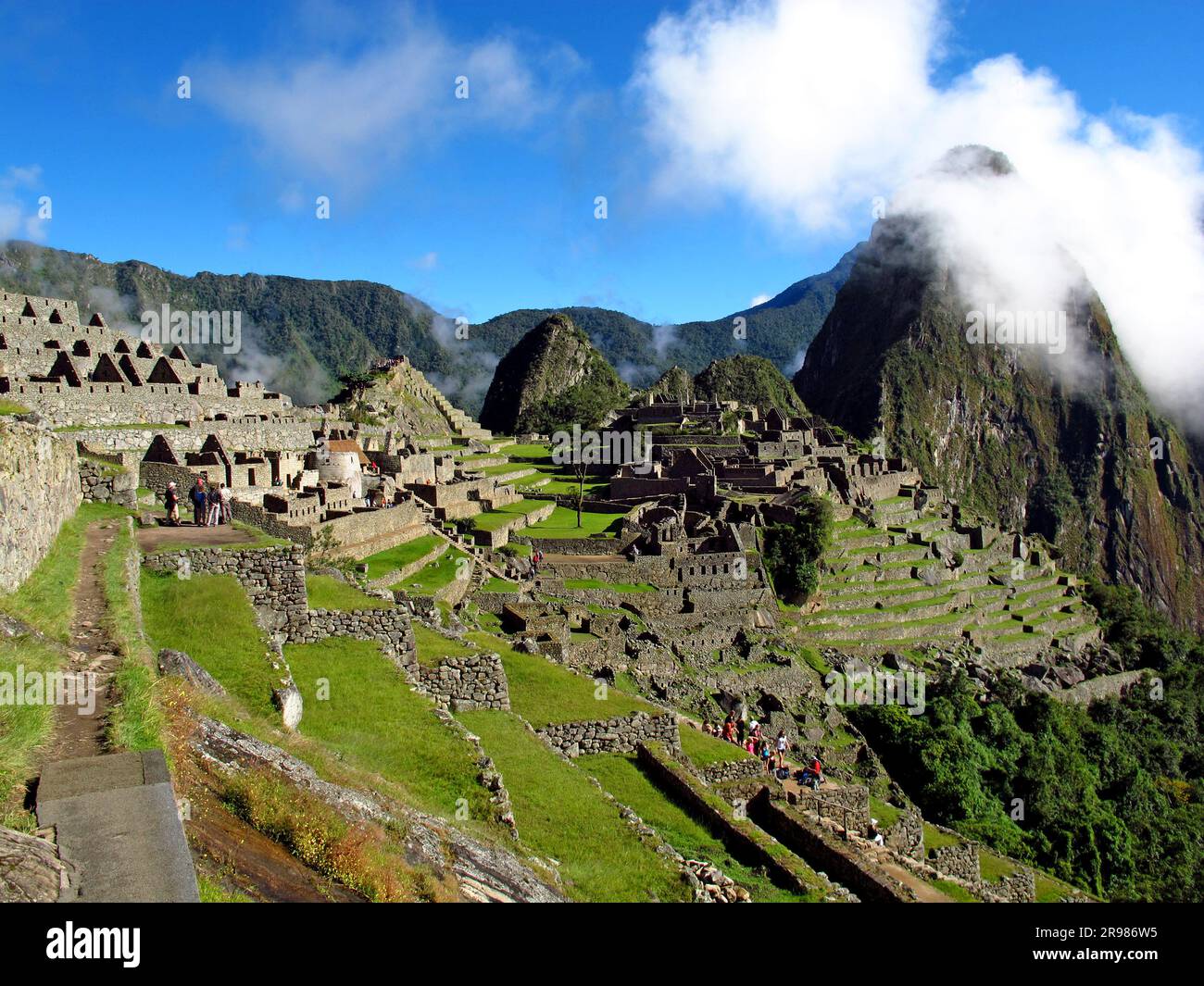 Machu Picchu is capital of the Inca Empire in the Andes mountains, Peru ...