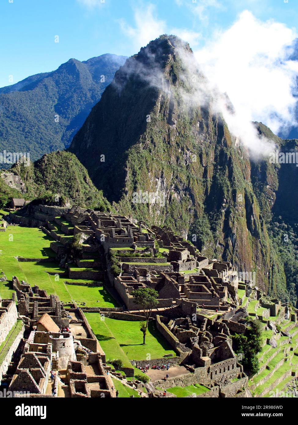 Machu Picchu is capital of the Inca Empire in the Andes mountains, Peru ...