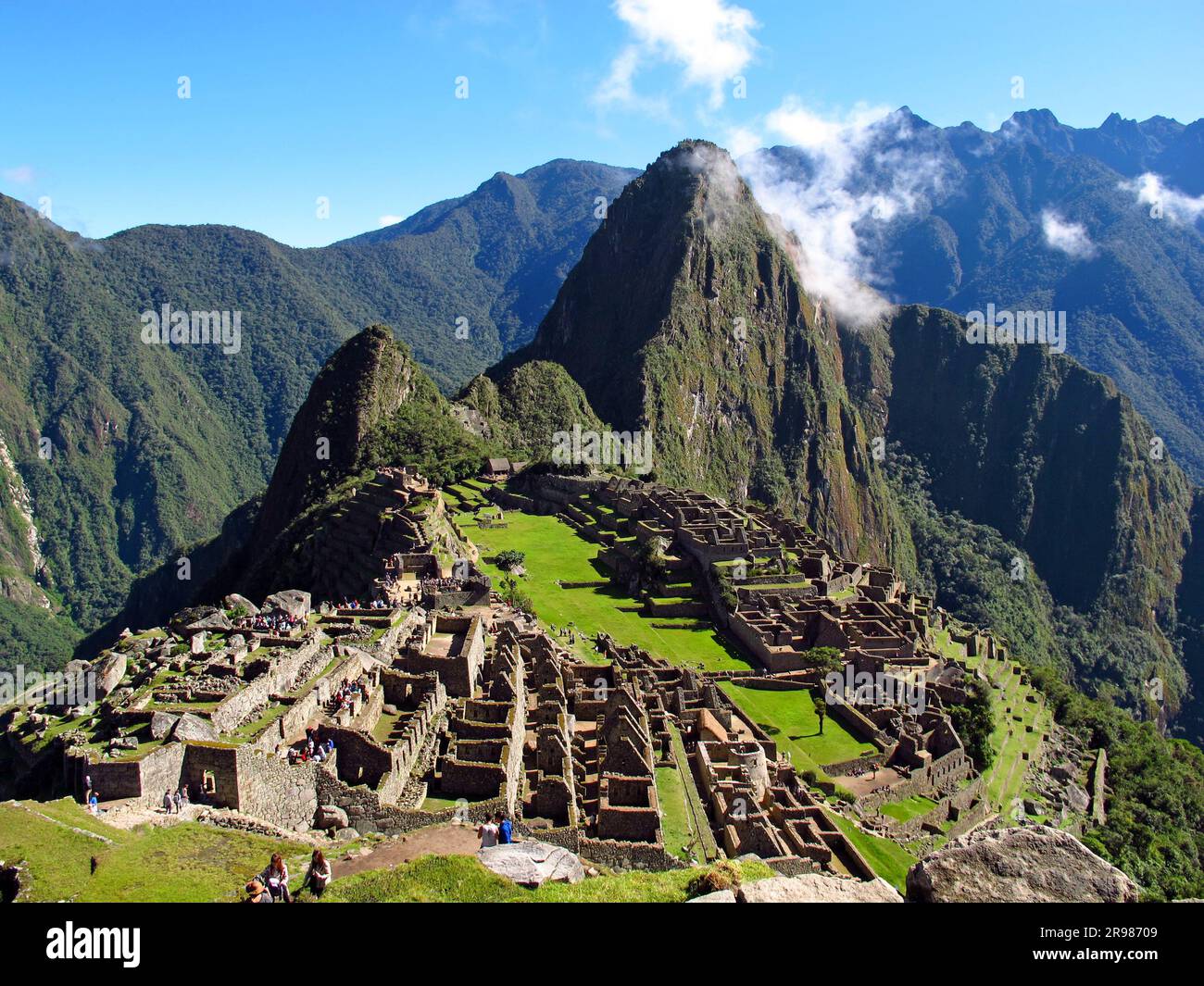 Machu Picchu is capital of the Inca Empire in the Andes mountains, Peru ...