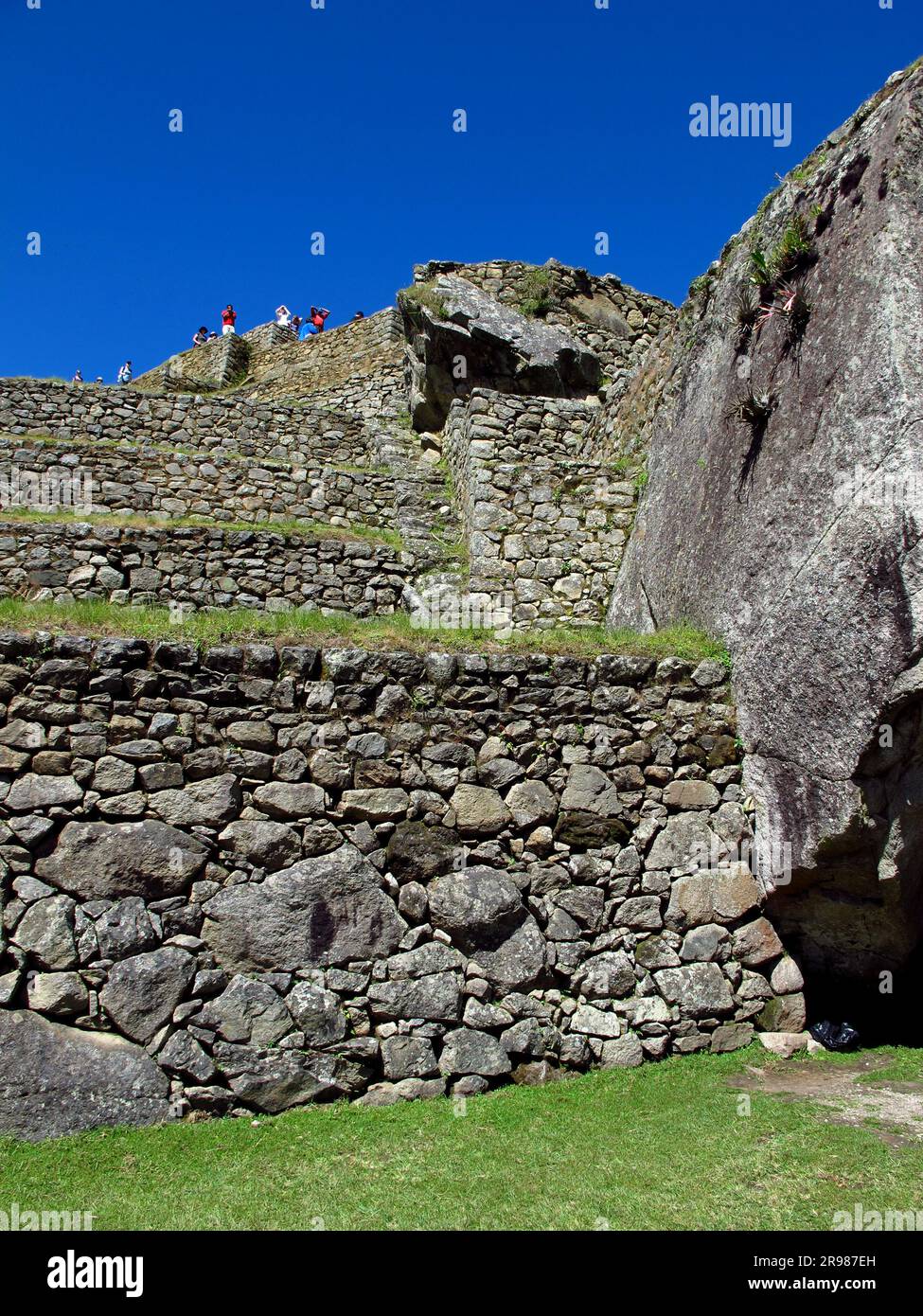 Machu Picchu is capital of the Inca Empire in the Andes mountains, Peru ...