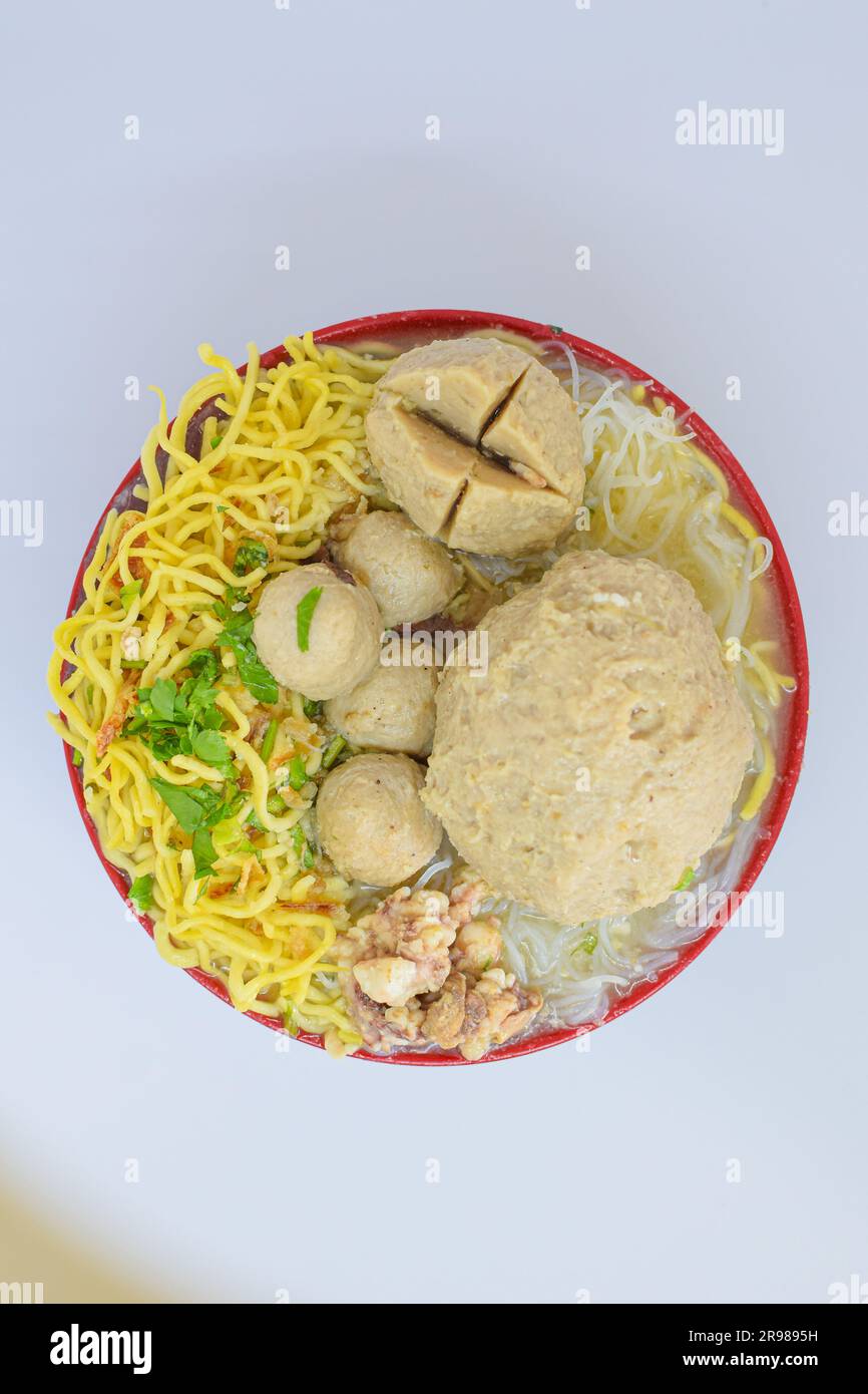 Indonesian Food: Photo products of various variants of Meatballs with