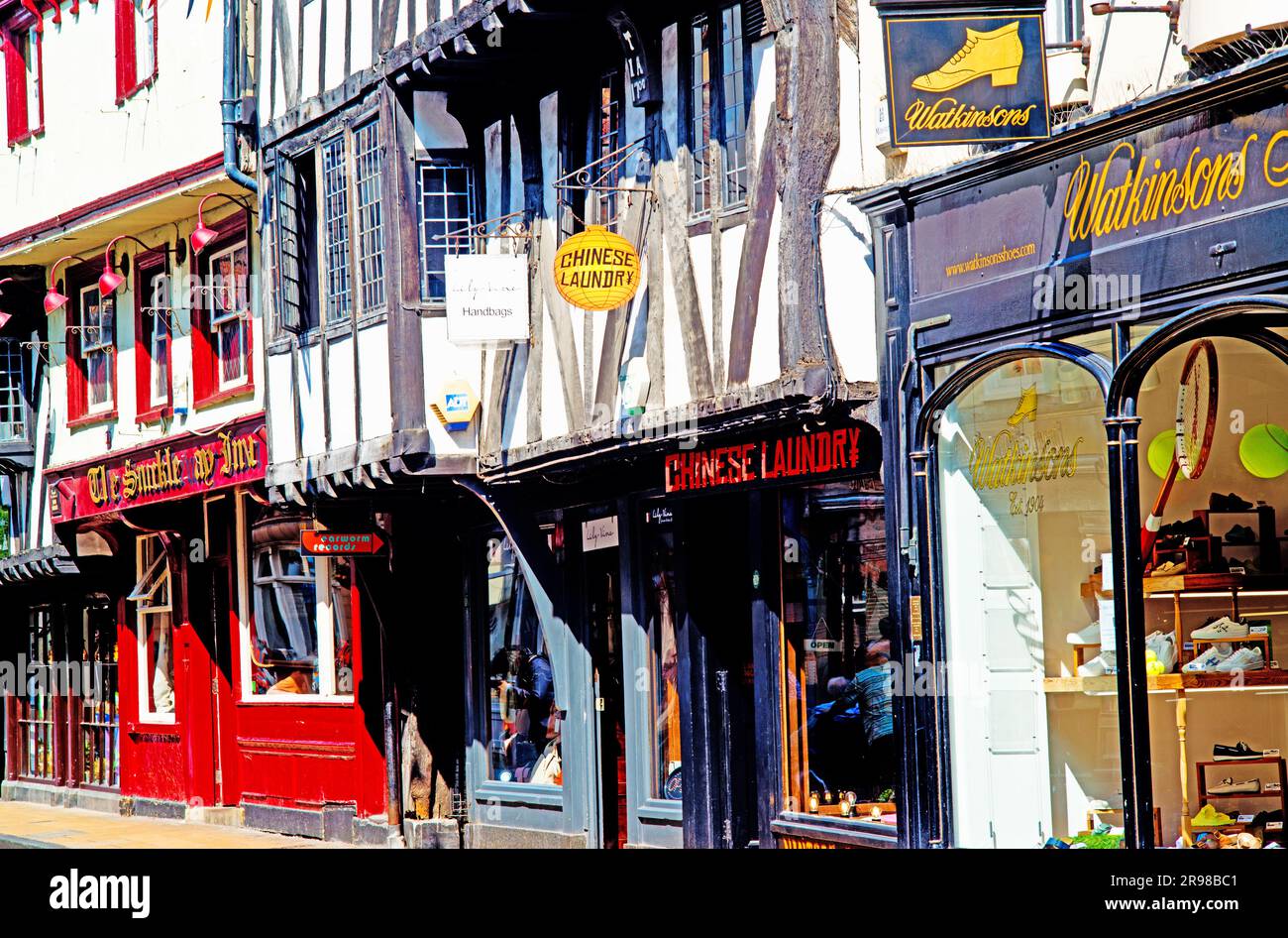 Historic Building and shops, Goodramgate, York, Yorkshire, England