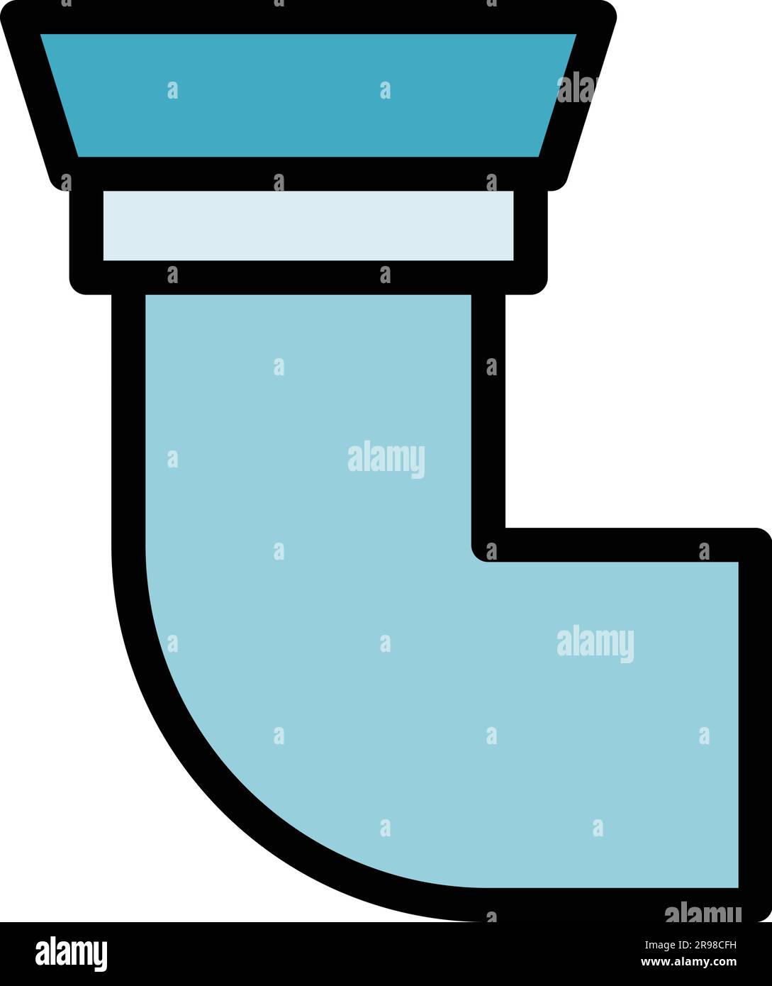 Repair dishwasher plastic pipe icon. Outline Repair dishwasher plastic