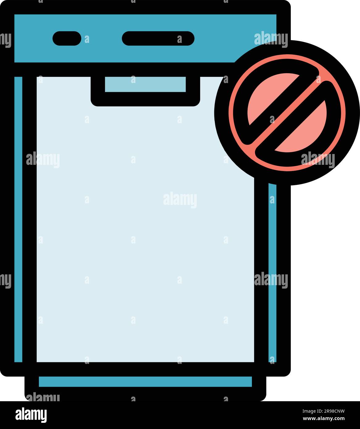 Repair dishwasher broken icon. Outline Repair dishwasher broken vector