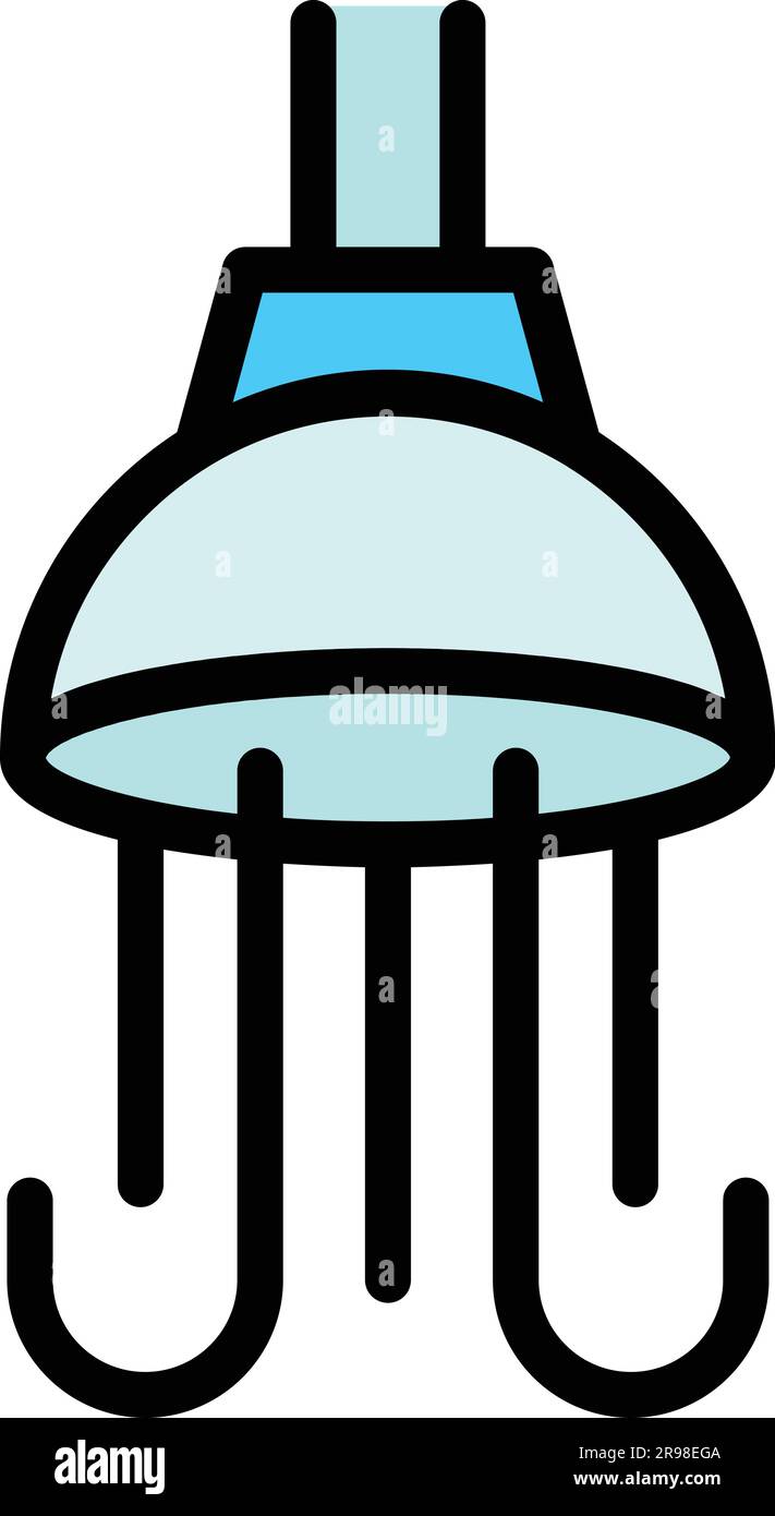 Shower head washroom icon. Outline Shower head washroom vector icon for