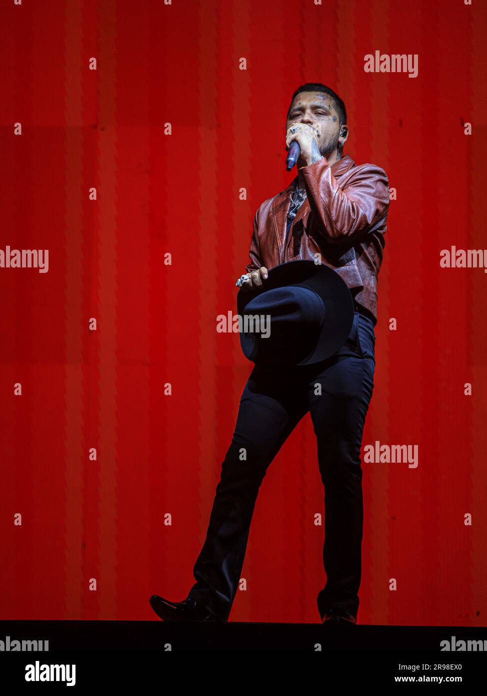 Christian Nodal, during a concert as part of the 'Foraji2 Tour' at ...